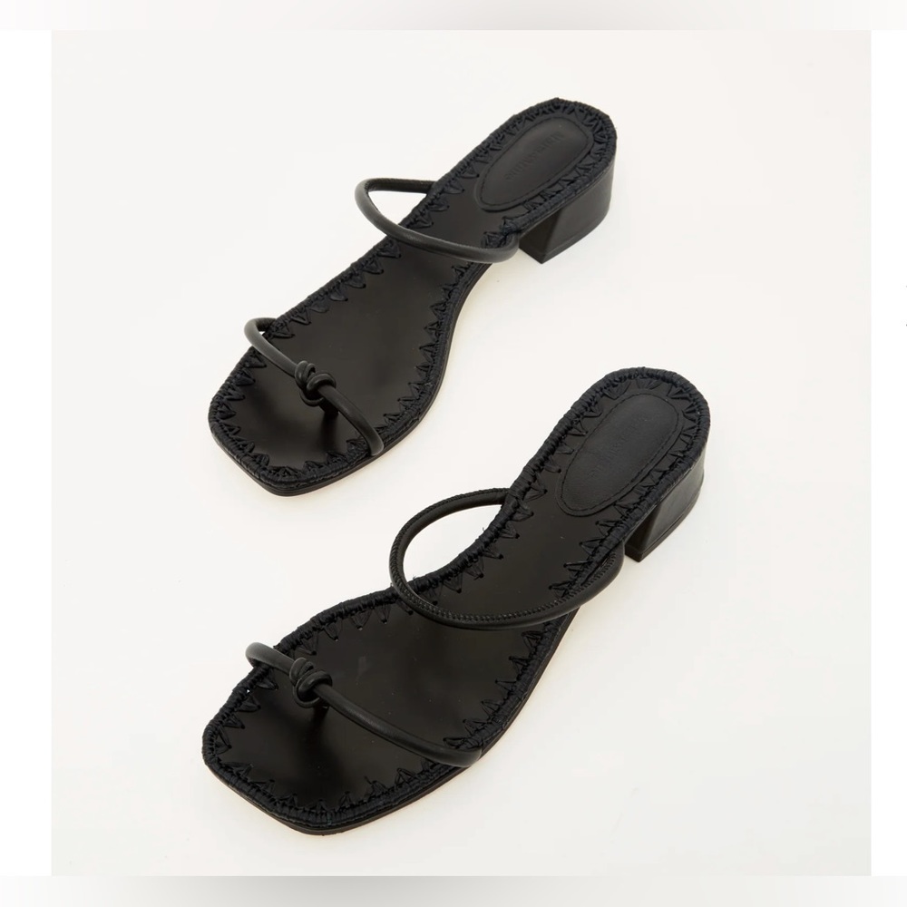 NWT MARA & MINE Inez Leather Mules Sandal